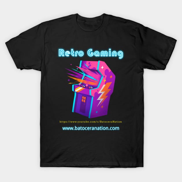 Retro Gamer Logo 17 T-Shirt by Batocera Nation